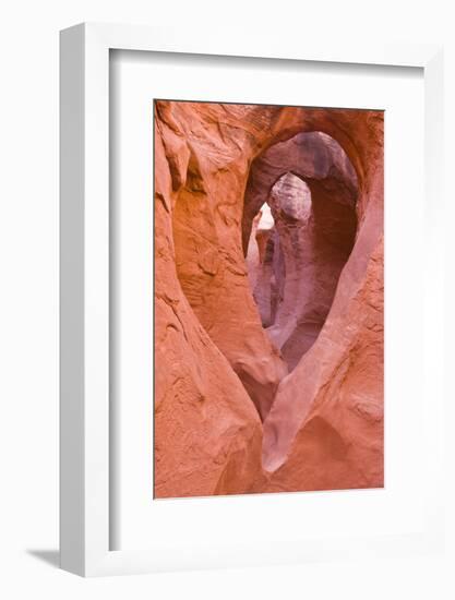 Sandstone formations in Peek-a-boo Gulch, Grand Staircase-Escalante National Monument, Utah, USA-Russ Bishop-Framed Photographic Print