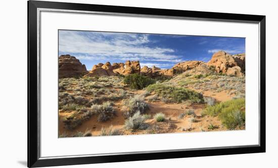 Sandstone Formations in the Devils Garden, Arches National Park, Utah, Usa-Rainer Mirau-Framed Premium Photographic Print