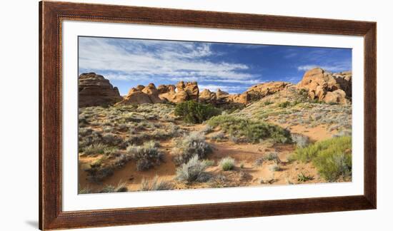 Sandstone Formations in the Devils Garden, Arches National Park, Utah, Usa-Rainer Mirau-Framed Photographic Print