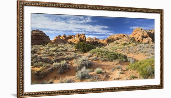 Sandstone Formations in the Devils Garden, Arches National Park, Utah, Usa-Rainer Mirau-Framed Photographic Print