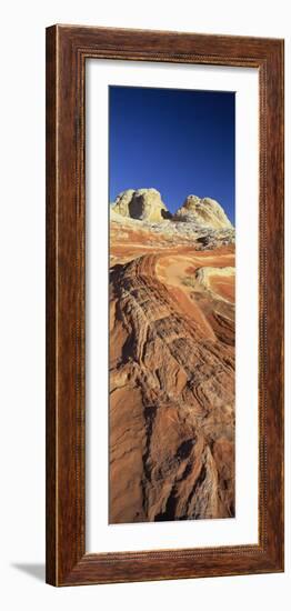 Sandstone Formations, White Pockets, Paria Plateau, Northern Arizona, USA-Lee Frost-Framed Photographic Print