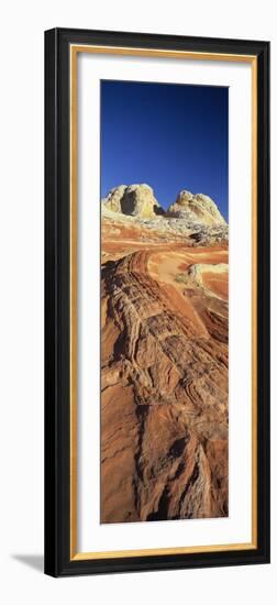 Sandstone Formations, White Pockets, Paria Plateau, Northern Arizona, USA-Lee Frost-Framed Photographic Print