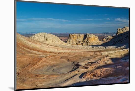 Sandstone landscape, Vermillion Cliffs, White Pocket wilderness, Bureau of Land Management, Arizona-Howie Garber-Mounted Photographic Print