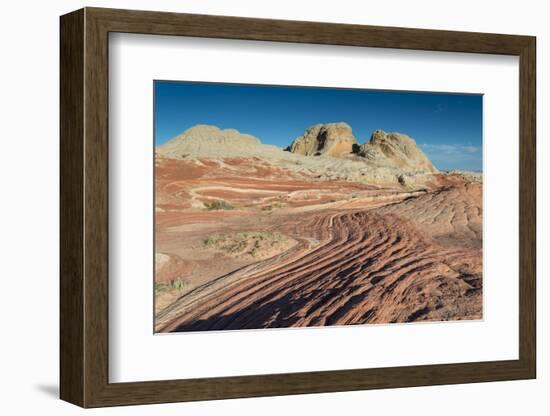 Sandstone Landscape, Vermillion Cliffs, White Pockets Wilderness, Bureau of Land Management, Arizon-Howie Garber-Framed Photographic Print