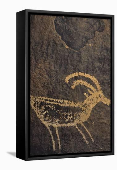 Sandstone, Petroglyphs, Utah, USA-Gerry Reynolds-Framed Premier Image Canvas