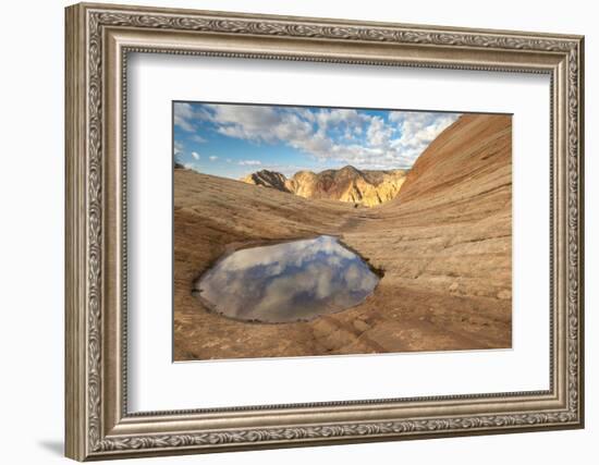 Sandstone Rock Candy Cliffs area, near St. George, Utah-Howie Garber-Framed Photographic Print