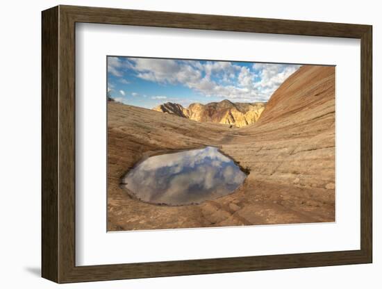 Sandstone Rock Candy Cliffs area, near St. George, Utah-Howie Garber-Framed Photographic Print