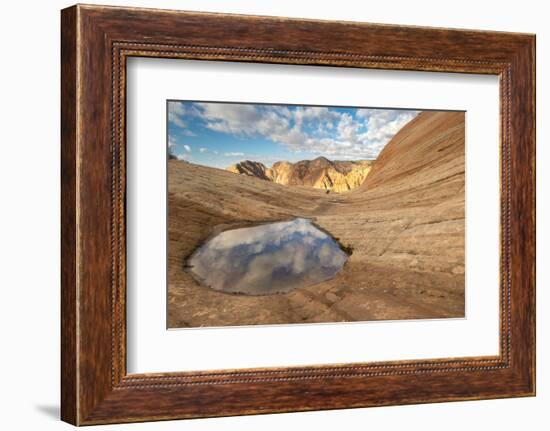 Sandstone Rock Candy Cliffs area, near St. George, Utah-Howie Garber-Framed Photographic Print