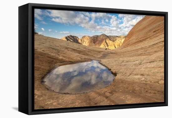 Sandstone Rock Candy Cliffs area, near St. George, Utah-Howie Garber-Framed Premier Image Canvas