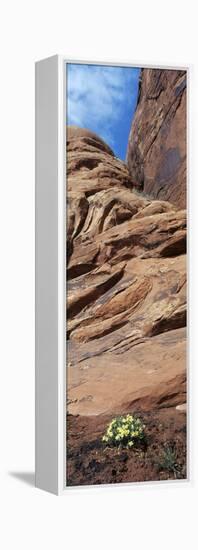 Sandstone Rock Formation Monuments, Arches National Park, Moab, Utah, USA-Paul Souders-Framed Premier Image Canvas