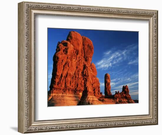 Sandstone Rock Formations at Arches National Park, Utah, USA-Scott T. Smith-Framed Photographic Print