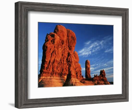 Sandstone Rock Formations at Arches National Park, Utah, USA-Scott T. Smith-Framed Photographic Print