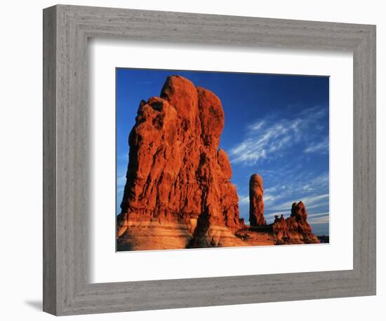 Sandstone Rock Formations at Arches National Park, Utah, USA-Scott T. Smith-Framed Photographic Print