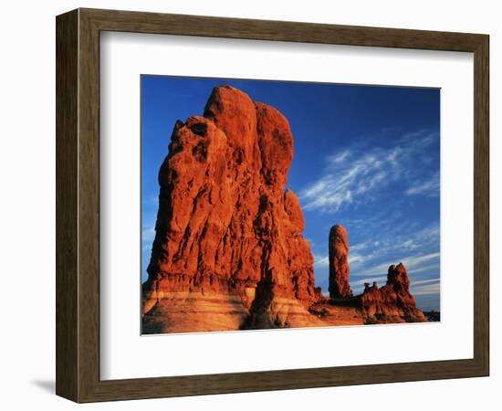 Sandstone Rock Formations at Arches National Park, Utah, USA-Scott T. Smith-Framed Photographic Print