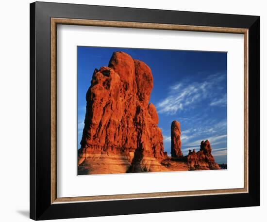 Sandstone Rock Formations at Arches National Park, Utah, USA-Scott T. Smith-Framed Photographic Print