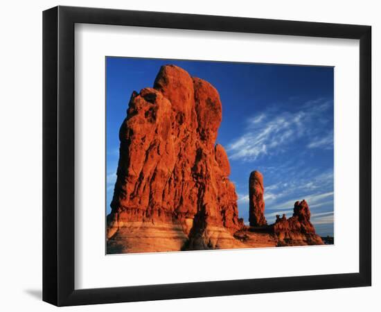 Sandstone Rock Formations at Arches National Park, Utah, USA-Scott T. Smith-Framed Photographic Print