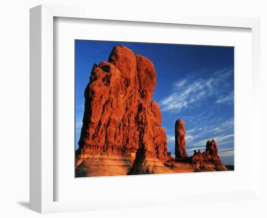 Sandstone Rock Formations at Arches National Park, Utah, USA-Scott T. Smith-Framed Photographic Print