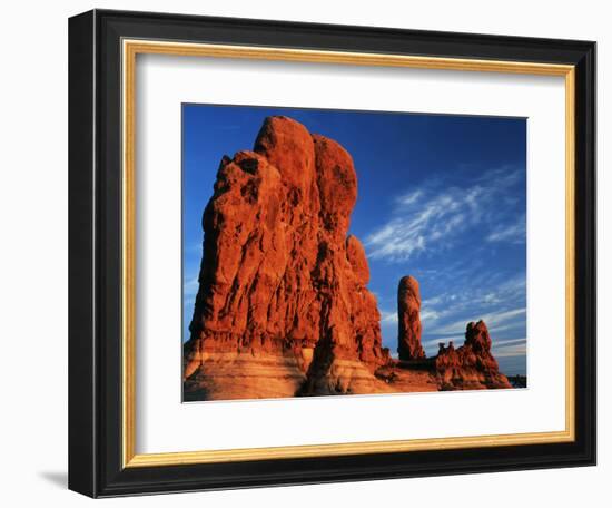 Sandstone Rock Formations at Arches National Park, Utah, USA-Scott T. Smith-Framed Photographic Print