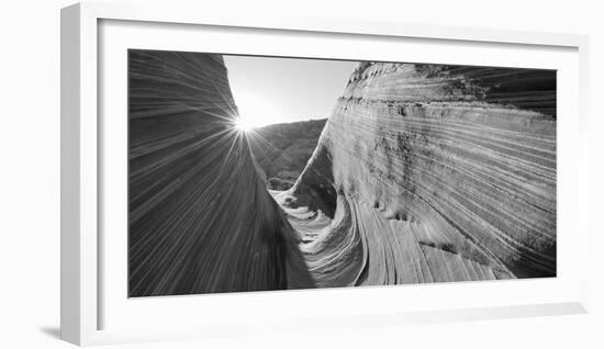 Sandstone Rock Formations, the Wave, Coyote Buttes, Utah, USA-null-Framed Photographic Print