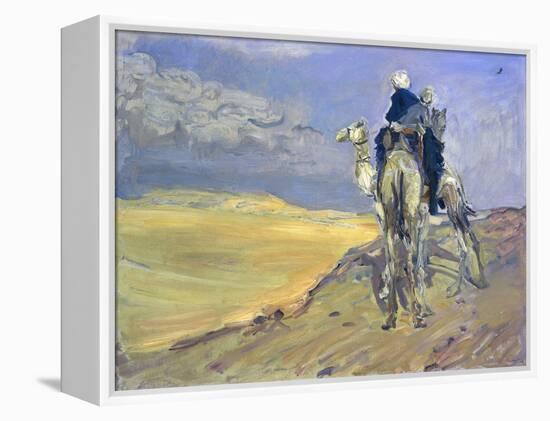 Sandstorm in the Libyan Desert, 1914-Max Slevogt-Framed Premier Image Canvas