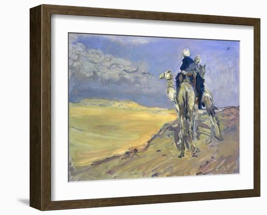 Sandstorm in the Libyan Desert, 1914-Max Slevogt-Framed Giclee Print