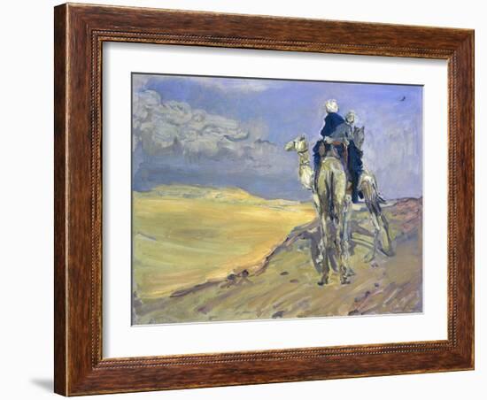 Sandstorm in the Libyan Desert, 1914-Max Slevogt-Framed Giclee Print