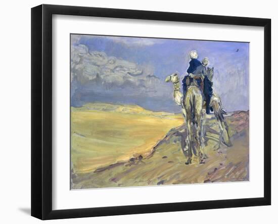 Sandstorm in the Libyan Desert, 1914-Max Slevogt-Framed Giclee Print
