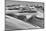 Sandwich Harbor, Namibia. Gull Flies over Immense Sand Dunes-Janet Muir-Mounted Photographic Print