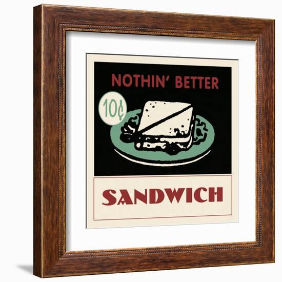 Sandwich-null-Framed Art Print