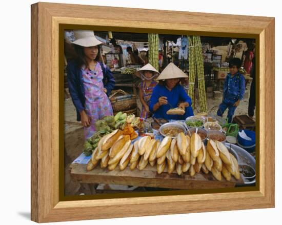 Sandwiches on French Bread, Nha Trang, Vietnam, Indochina, Southeast Asia, Asia-Tim Hall-Framed Premier Image Canvas