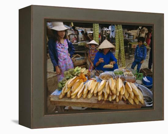 Sandwiches on French Bread, Nha Trang, Vietnam, Indochina, Southeast Asia, Asia-Tim Hall-Framed Premier Image Canvas