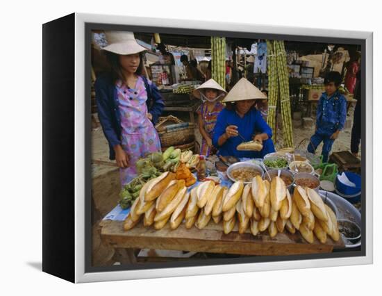 Sandwiches on French Bread, Nha Trang, Vietnam, Indochina, Southeast Asia, Asia-Tim Hall-Framed Premier Image Canvas