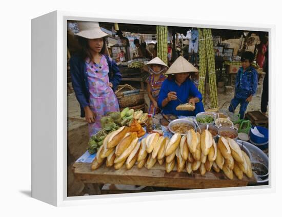 Sandwiches on French Bread, Nha Trang, Vietnam, Indochina, Southeast Asia, Asia-Tim Hall-Framed Premier Image Canvas