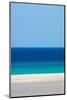 Sandy beach and bright blue ocean, Fuerteventura-Edwin Giesbers-Mounted Photographic Print