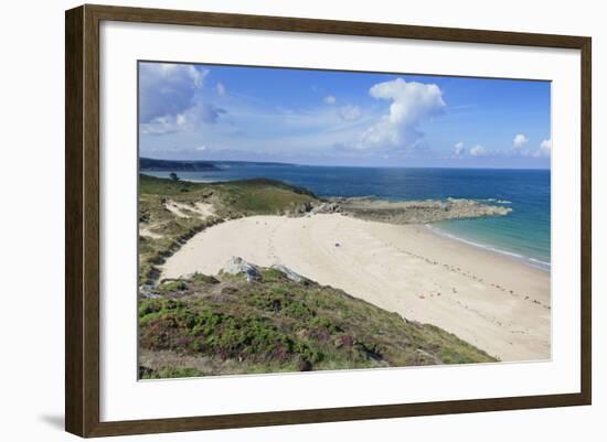 Sandy Beach at Cap Frehel, Cotes D'Armor, Brittany, France, Europe-Markus Lange-Framed Photographic Print