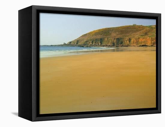Sandy Beach at Cap Hague, Near Cherbourg, Cotentin Peninsula, Manche, Normandy, France-David Hughes-Framed Premier Image Canvas