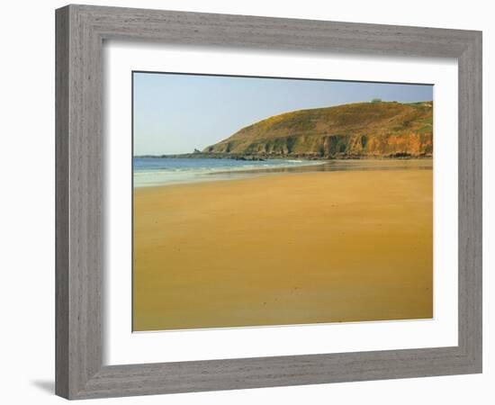 Sandy Beach at Cap Hague, Near Cherbourg, Cotentin Peninsula, Manche, Normandy, France-David Hughes-Framed Photographic Print