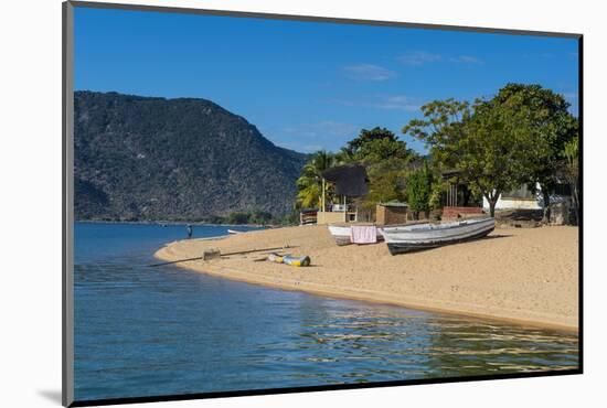 Sandy Beach at Cape Maclear, Lake Malawi, Malawi, Africa-Michael Runkel-Mounted Photographic Print