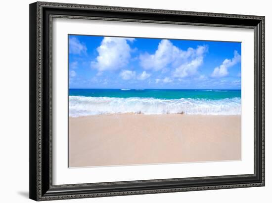 Sandy Beach Background-EllenSmile-Framed Photographic Print