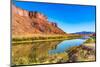 Sandy beach river access. Colorado River, Moab, Utah.-William Perry-Mounted Photographic Print