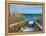 Sandy Boardwalk Path to a Snow White Beach on the Gulf of Mexico with Ripe Sea Oats in the Dunes-forestpath-Framed Premier Image Canvas