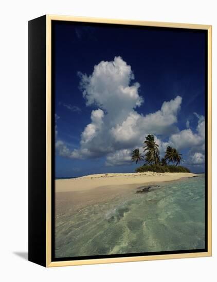 Sandy Island, Anguilla-null-Framed Premier Image Canvas