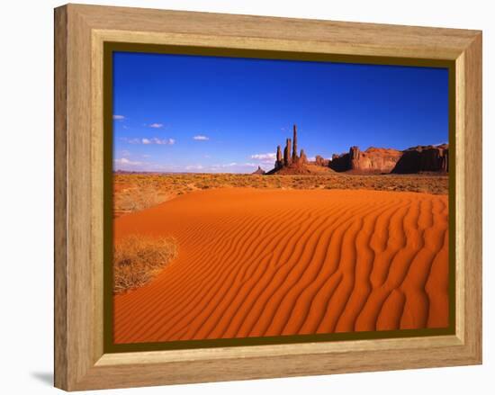 Sandy Landscape in Monument Valley-Robert Glusic-Framed Premier Image Canvas