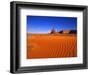 Sandy Landscape in Monument Valley-Robert Glusic-Framed Photographic Print