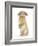 Sandy Lop Rabbit Sitting Up on its Haunches-Mark Taylor-Framed Photographic Print