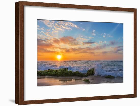 Sandy's Sunrise-Island Leigh-Framed Premium Photographic Print