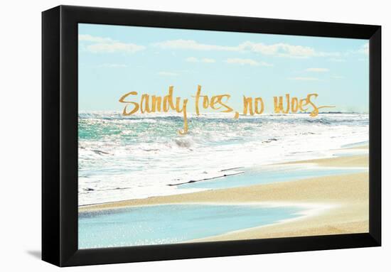 Sandy Toes, No Woes-Bruce Nawrocke-Framed Premier Image Canvas