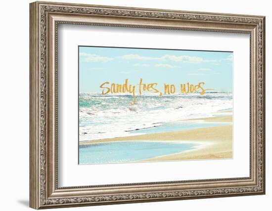 Sandy Toes, No Woes-Bruce Nawrocke-Framed Photographic Print