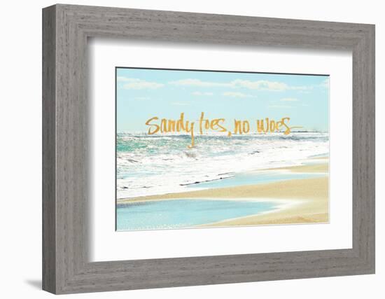 Sandy Toes, No Woes-Bruce Nawrocke-Framed Photographic Print