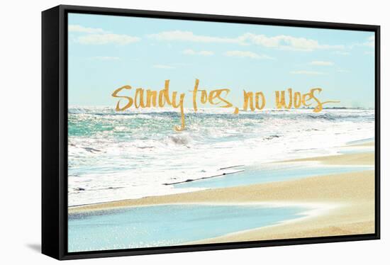 Sandy Toes, No Woes-Bruce Nawrocke-Framed Stretched Canvas